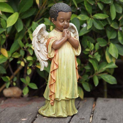 Napco - Wholesale Decorative Tabletop Object - Decorative Tabletop African American Angel # 19241