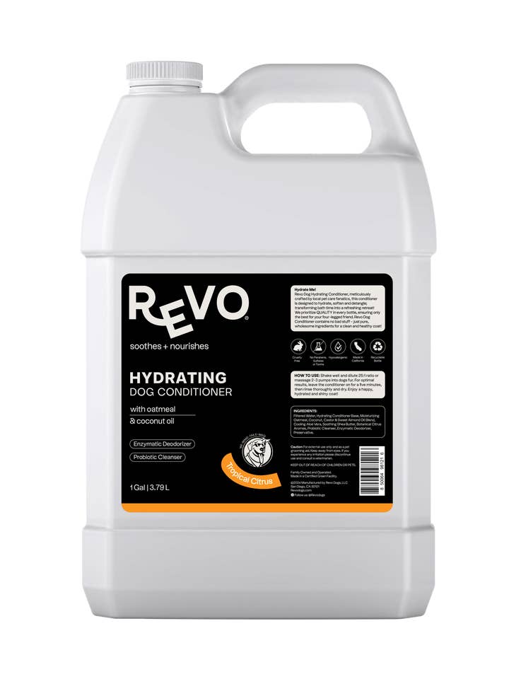 REVO Hydrating Dog Conditioner - Tropical Citrus - 1 Gallon for wholesale by REVO Dogs