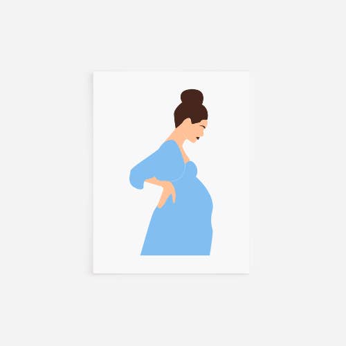 Pregnant Woman Greeting Card for wholesale by Lucy Lynn Party