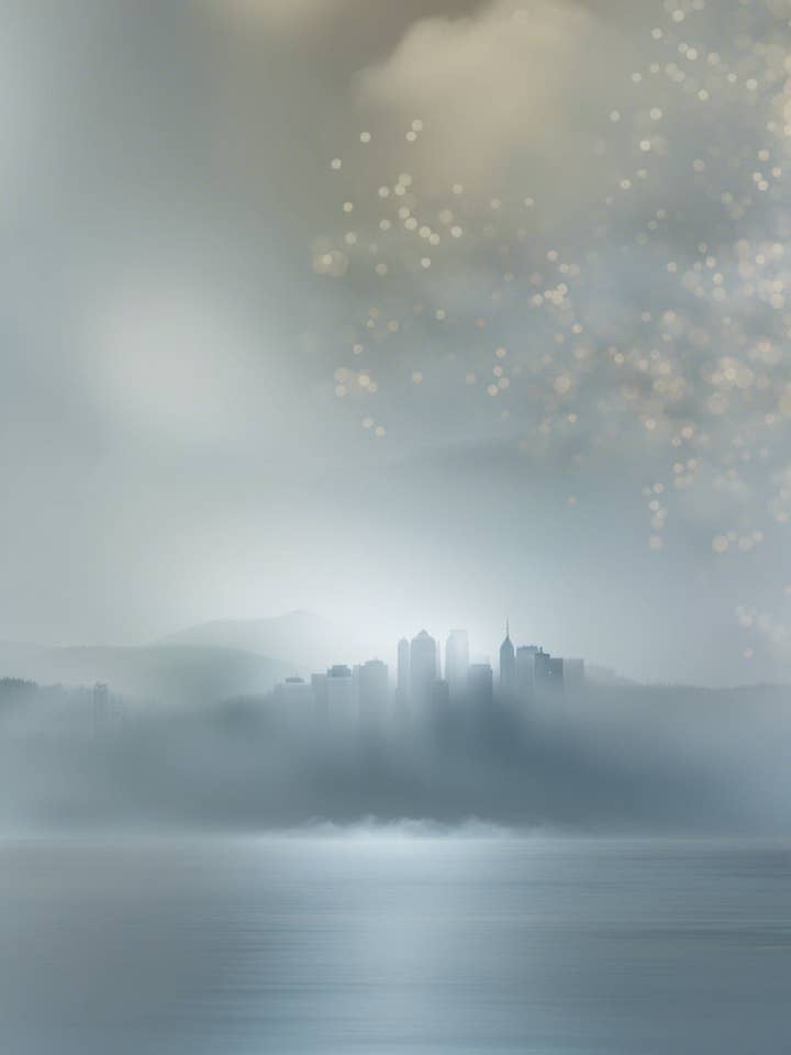 Foggy Metropolis Photograph for wholesale by Keep Calm Collection