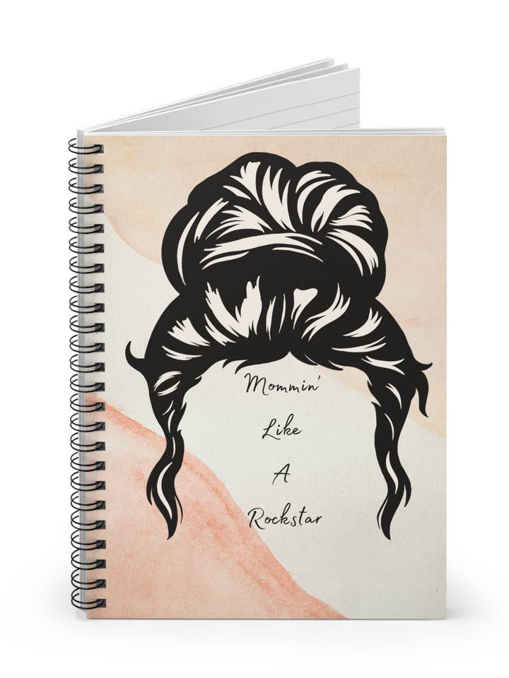 Mommin Like a Rockstar Notebook for wholesale by EmilyHarrington.ca