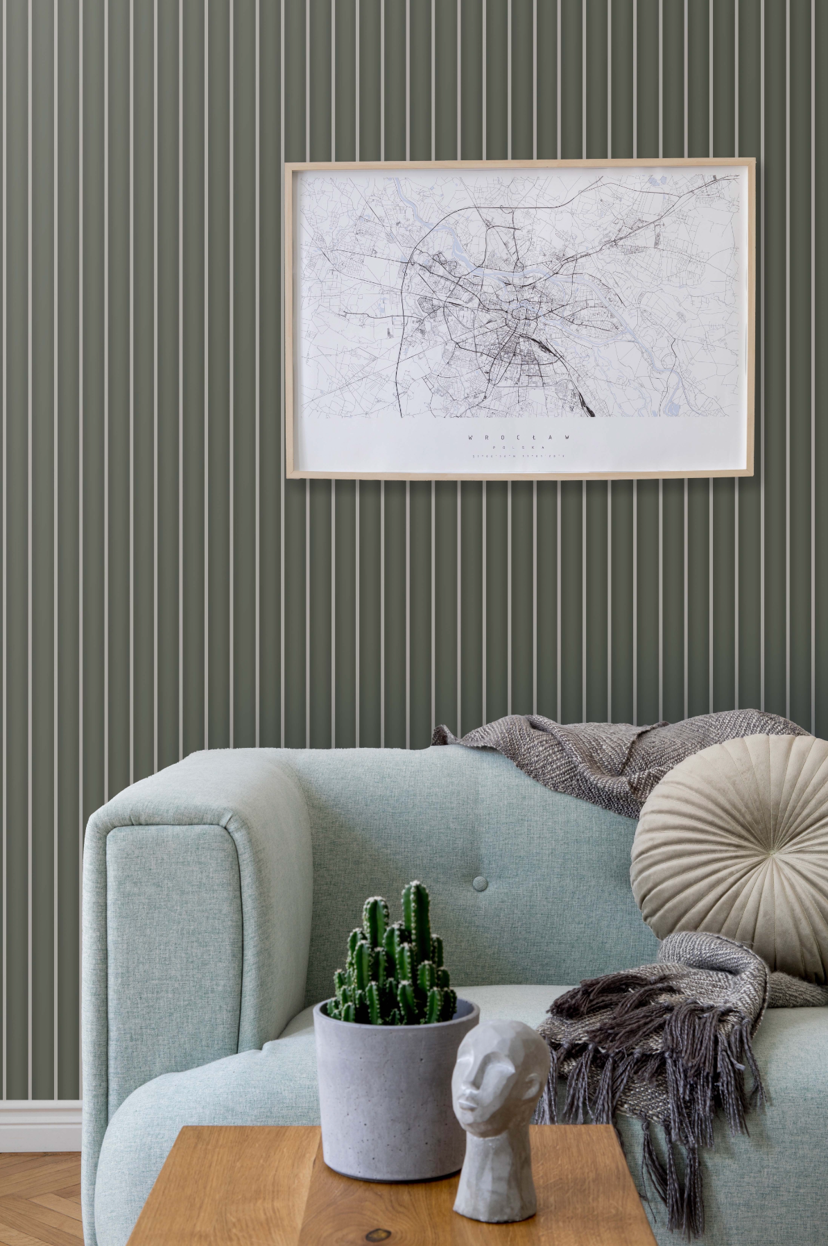 Walloro Luxury Embossed Wallpaper – Engroshandel Pyntepanel – Moderne varm taupe lamelvægspanel, PS vægdekoration til hjemmet - Premium kvalitet0