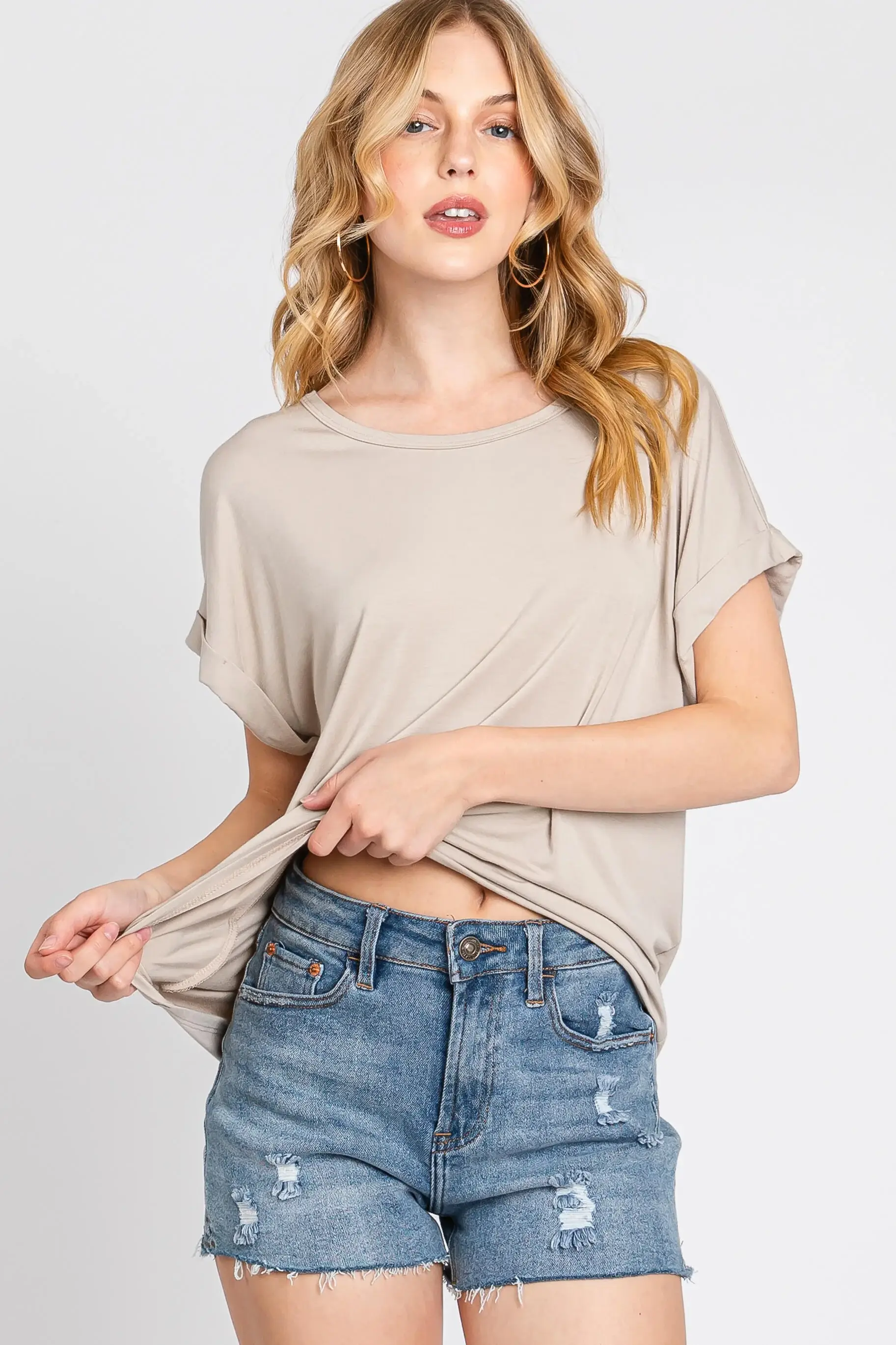 Final Touch - Vendita all'ingrosso Top in maglia - Donna - Top Girocollo in Modal Rayon - T3104831