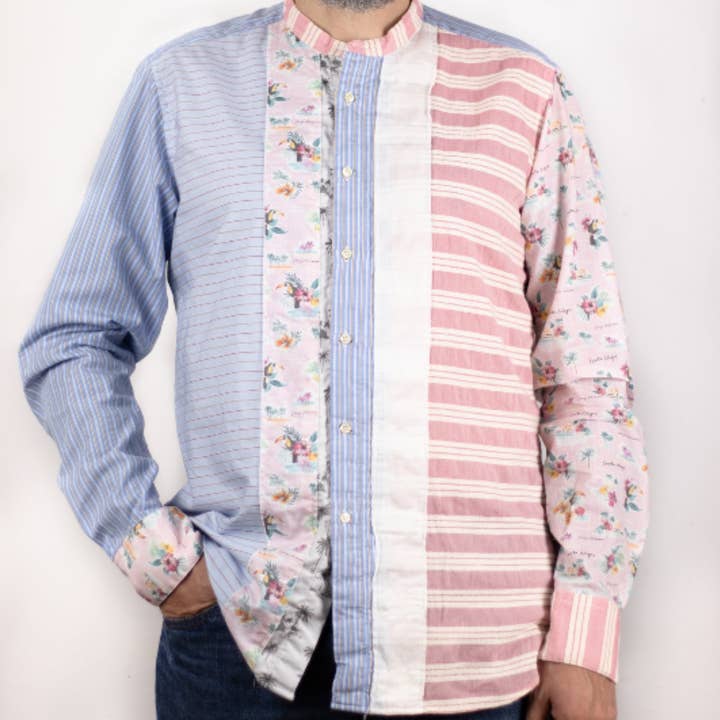 Bevilacqua Firenze - Wholesale Button Down Shirt - Men's - Kaos PATCH 01