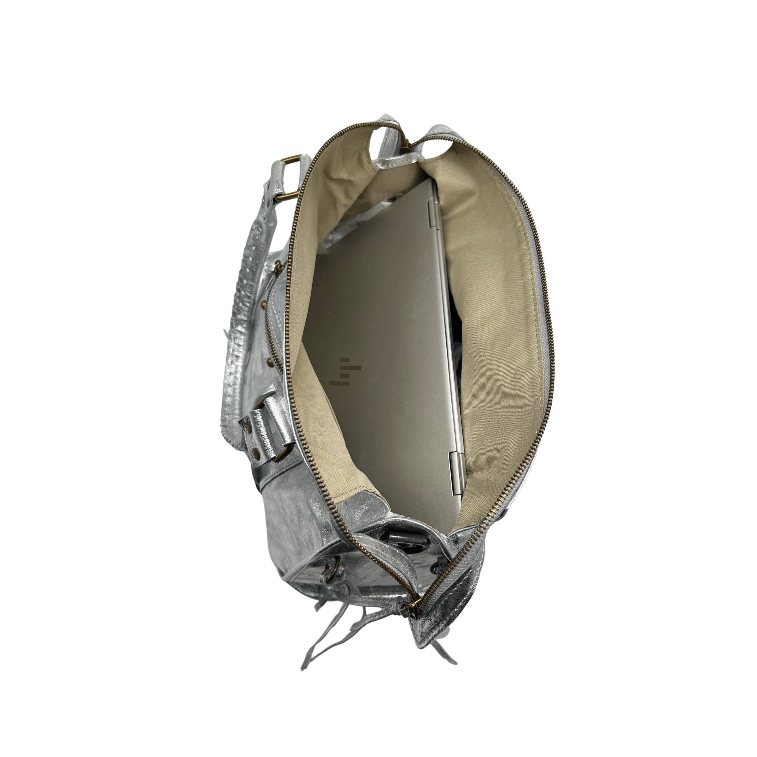 Louisa lee - Venta al por mayor Bolso con asas - Mujer - BOLSO GRANDE CAPUCINE DE PIEL IRIDISCENTE7