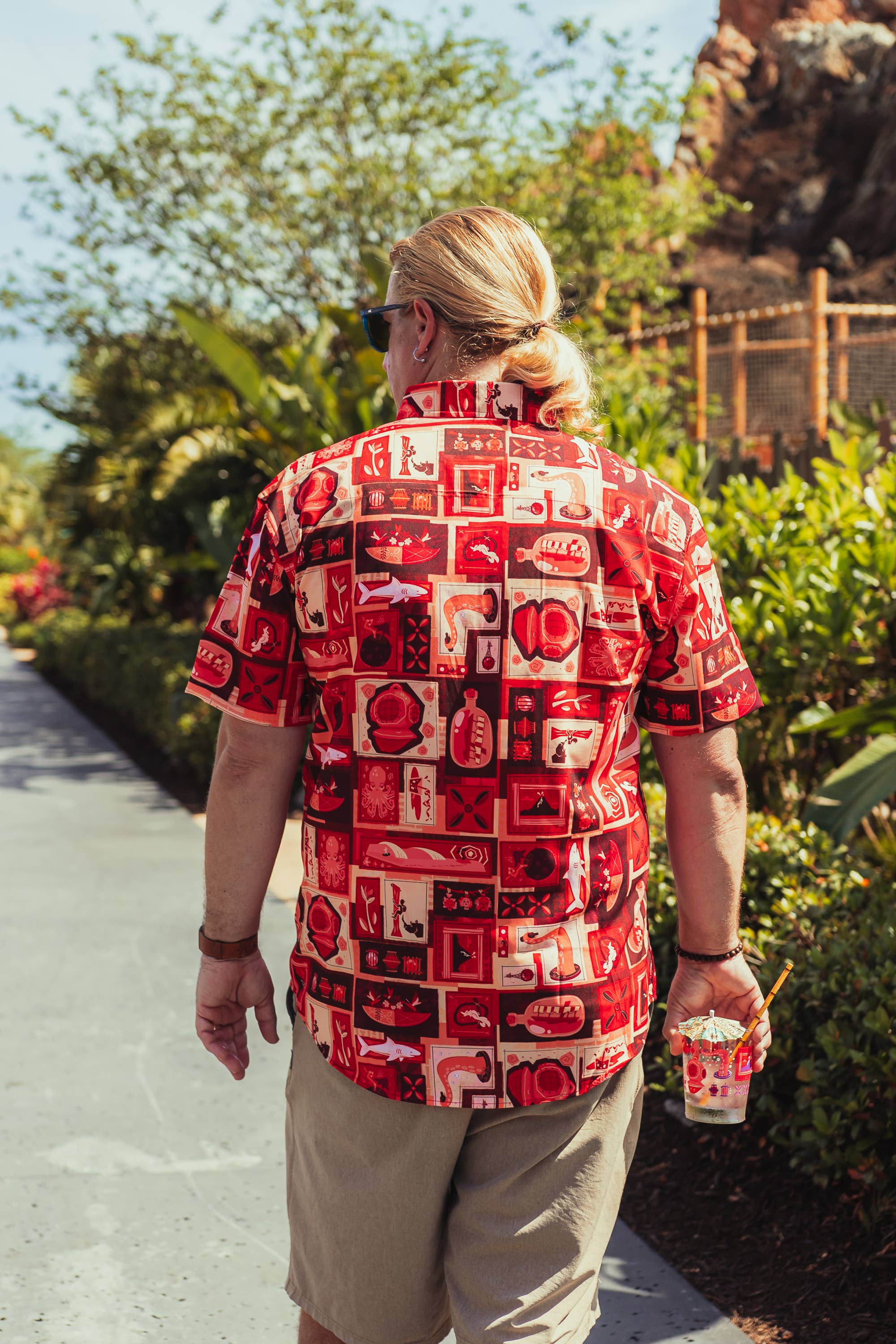 Park Candy - Wholesale Shirt - Unisex - Red Lava Tiki Tiki Button Up Shirt5