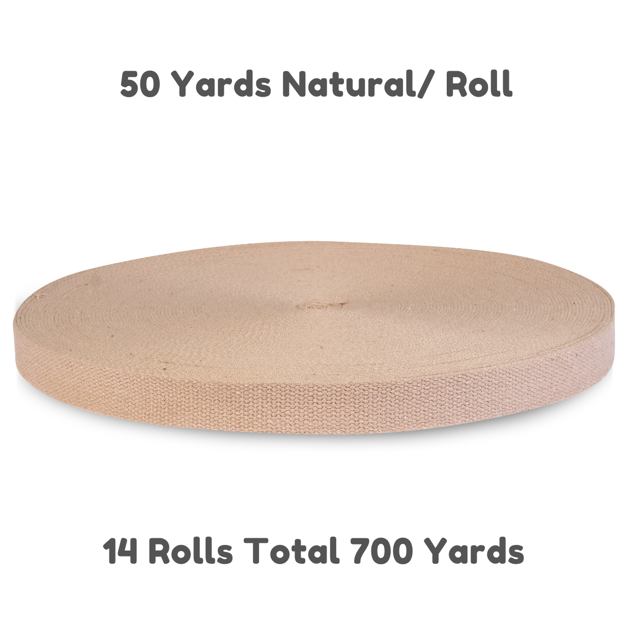 Dream Trimming Goods LLC - Vente Matériels de bricolage - 700 verges de sangle étroite en coton naturel pour sac1