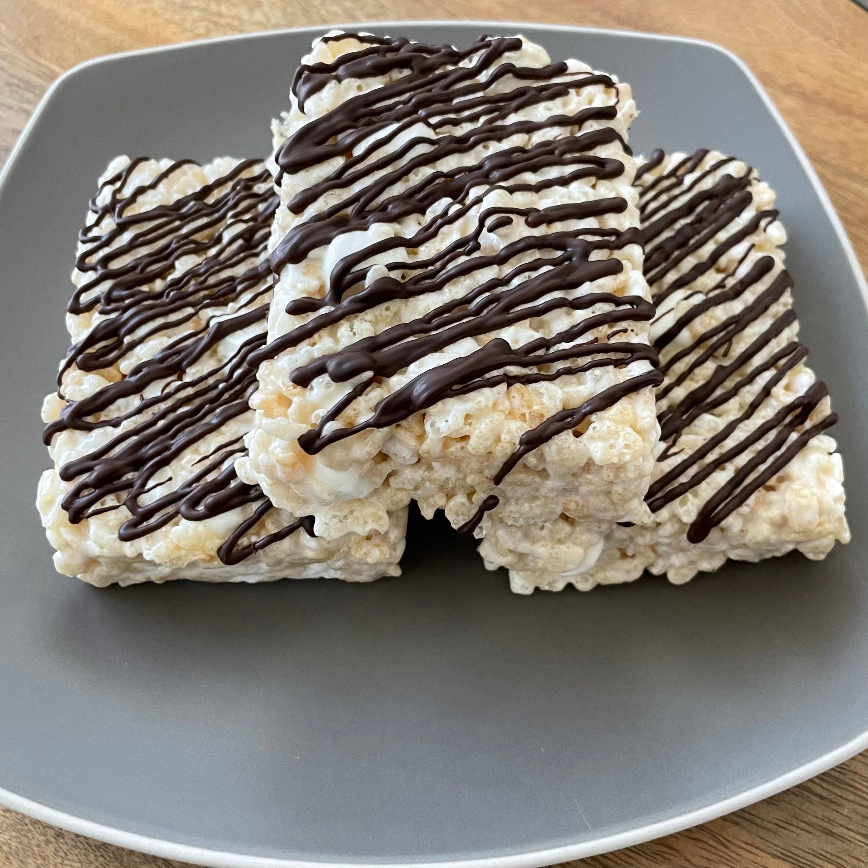 Creative Crispies Co. - Wholesale Chocolate Covered Sweets - "Drizzled" Rice Crispie Treats - Case of 124