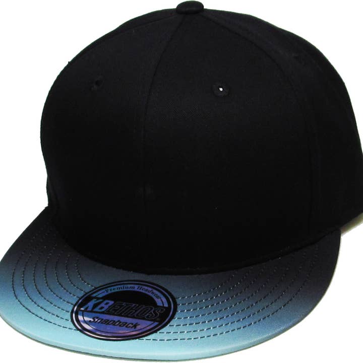 KBETHOS - Wholesale Flat Brim Cap - Men's - Ombre Brim Snapback10