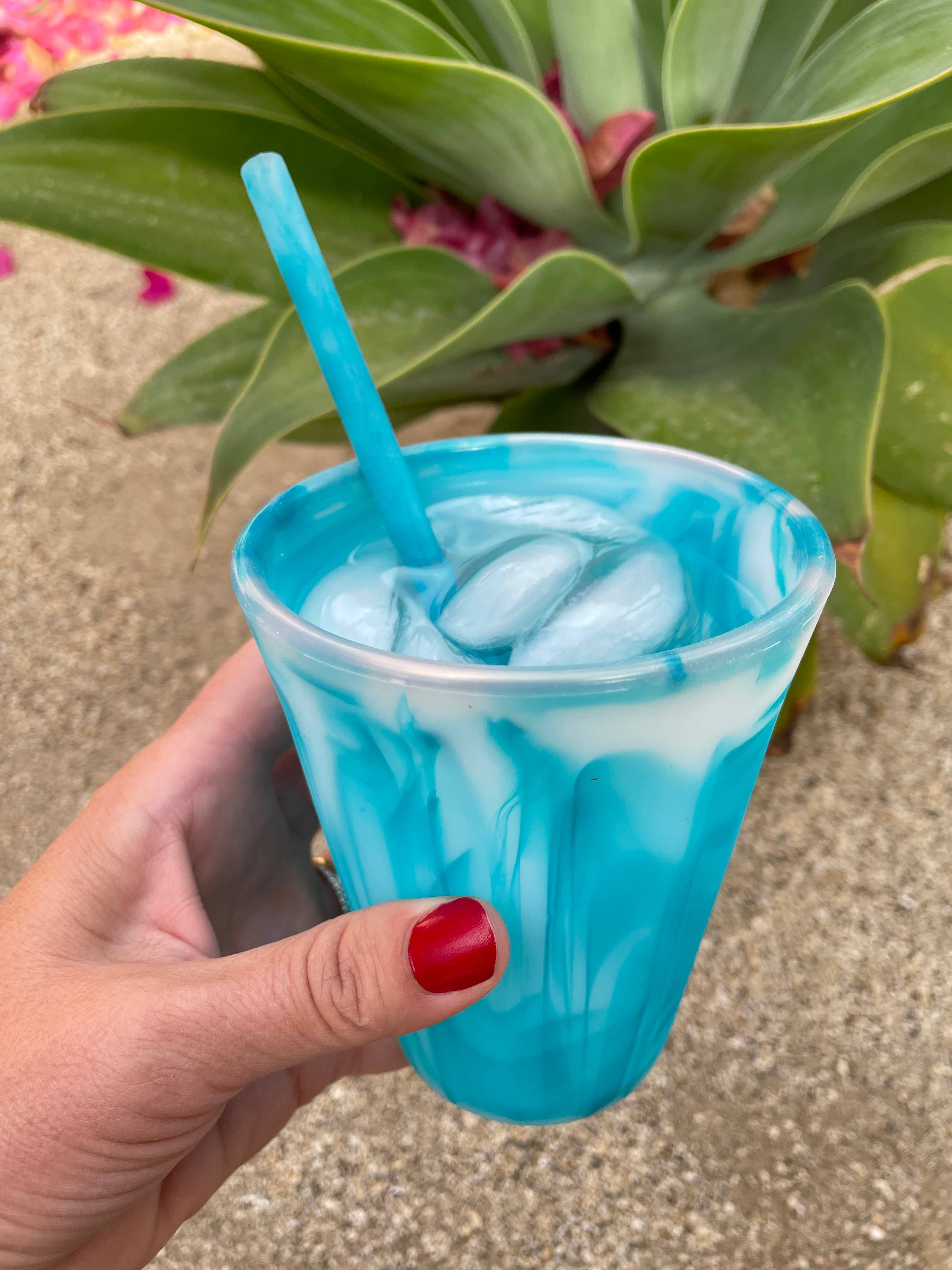 GoSili - Wholesale Drinking Glass/Cup - GoSili® 20oz Stackable Silicone Ocean Drinking Cup 4 Pack6