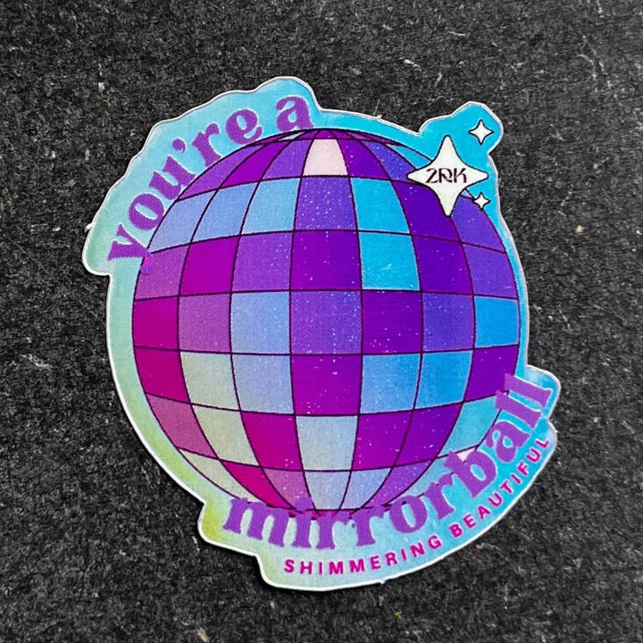 Mirrorball-sticker voor wholesale door zweiraumkunst