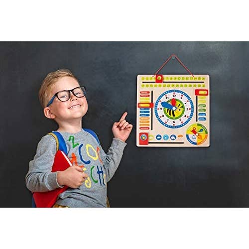 Hauck Toys - Wholesale Wood Toy - Kids - Small Foot Educational Board Dates, Times & Seasons