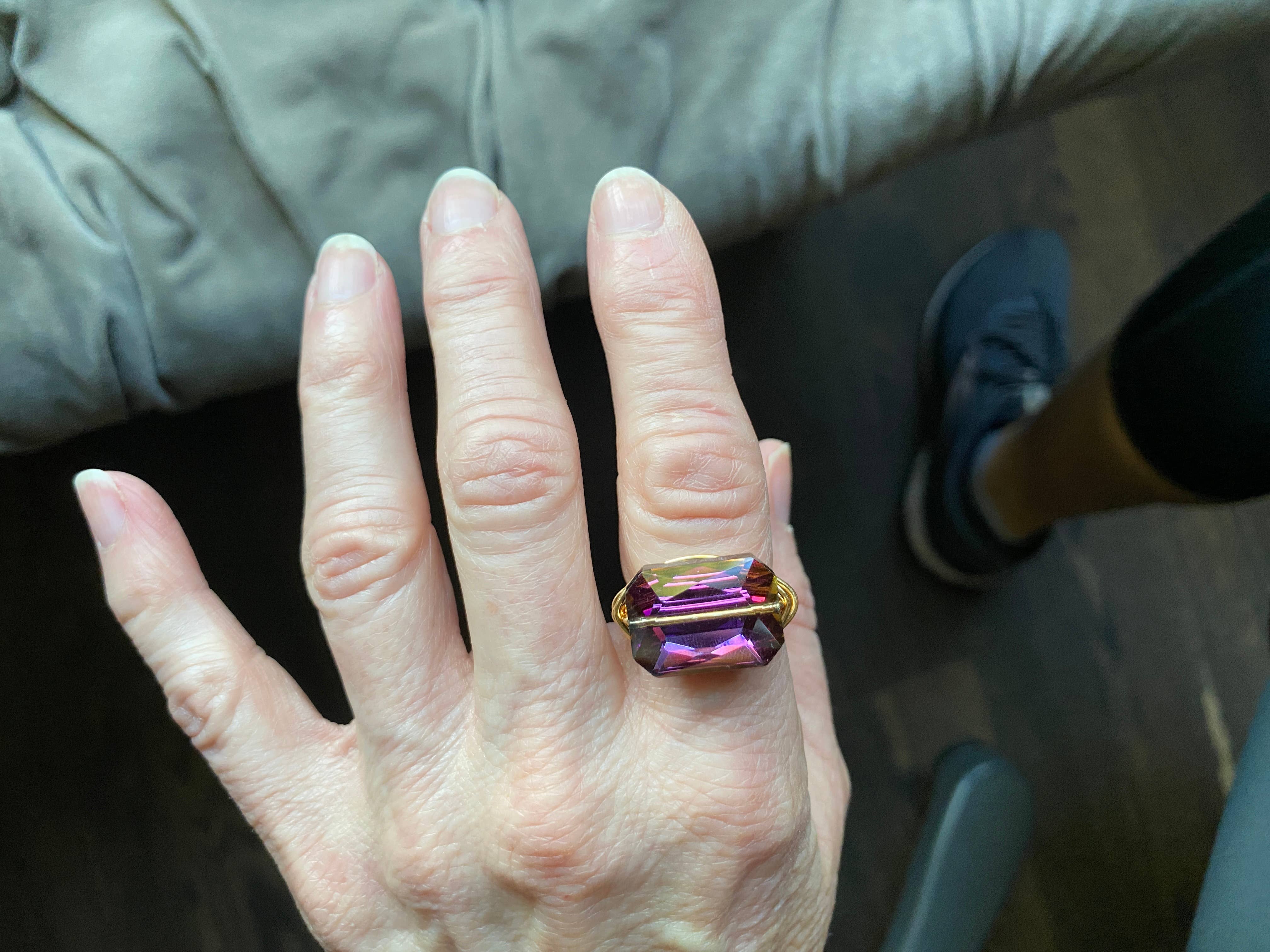 Marble Designs Jewelry – Anel de cocktail/declaração por atacado – Crystal Ring Cocktail Statement Fio Prata Envolvido5