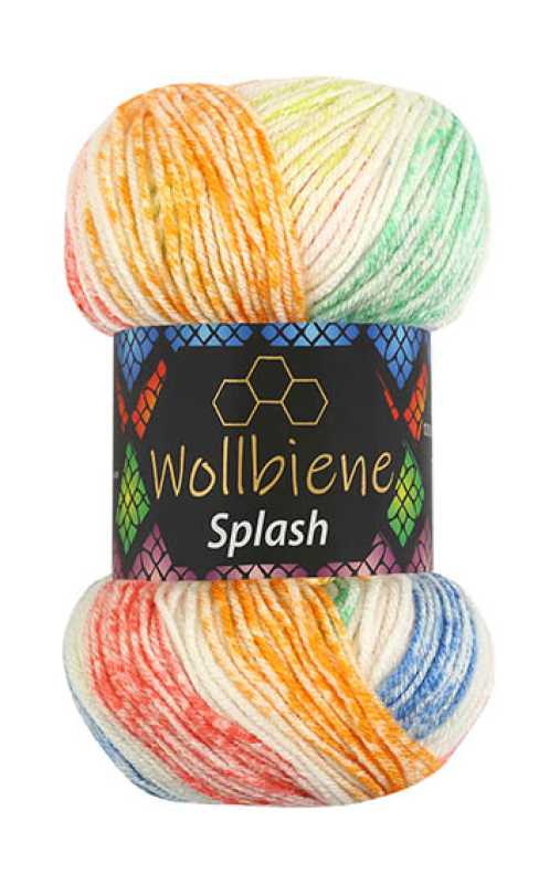 Wollbiene – wholesale Garn – Ullbi Splash Antipilling Färgskiftande Garn 100gr7