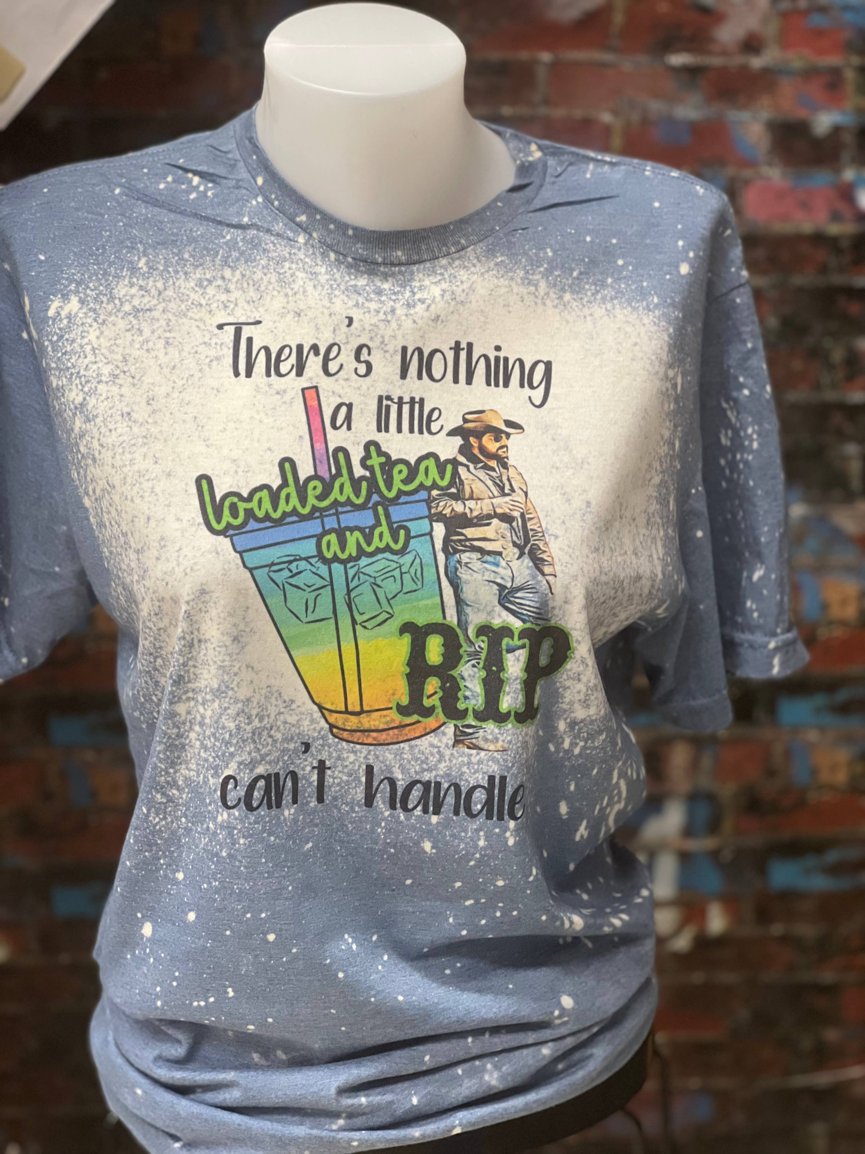 99designz – Engroshandel T-shirt med print - Dame – Læsset te og RIP Yellowstone-bleget Tee3