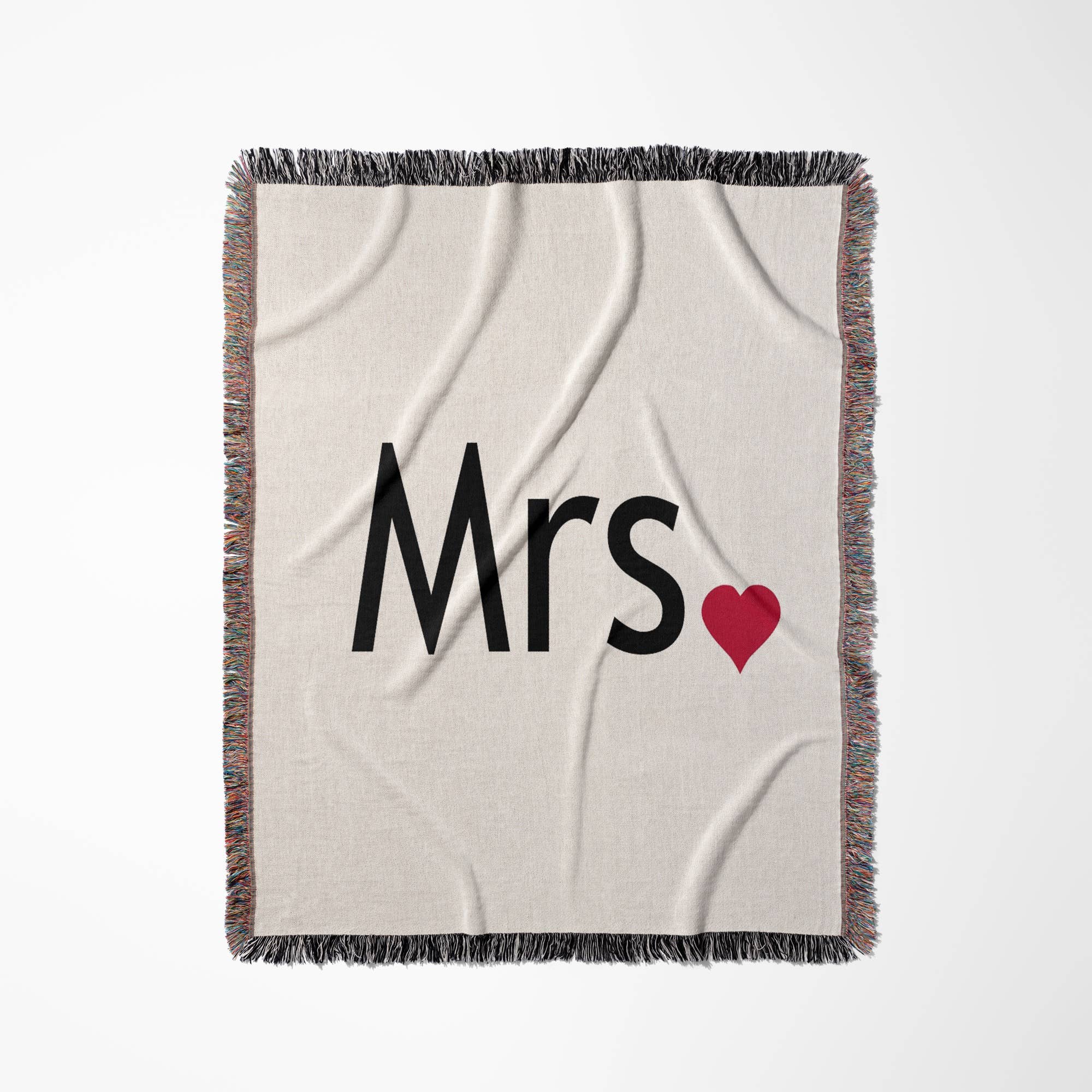 3dRose - Wholesale Throw Blanket - 3dRose, Mrs with red love heart, Blanket0