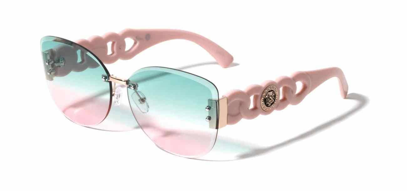 Sunrayzz Imports - Vente Lunettes de soleil – femme - Lunettes de soleil Lion sans monture œil de chat lh-m78404