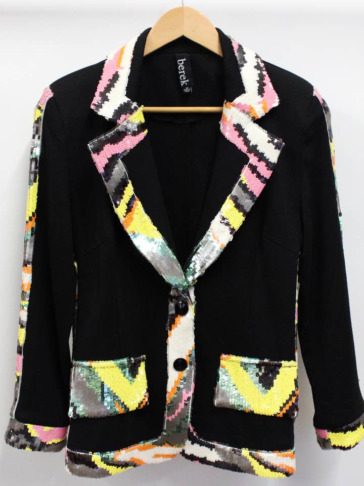 Pailletter Dream Blazer Sort for engroshandel hos ZYM