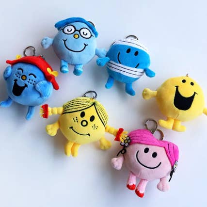 Mr. Men Little Miss Plush Keychain-10cm for wholesale by K-Wonderland