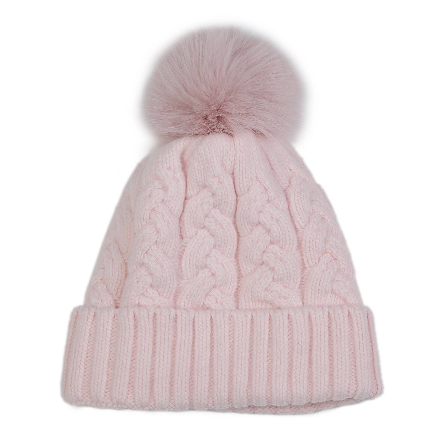 PEACH ACCESSORIES - Wholesale Beanie - Women's - Chunky Knit Pompom Hat SD1116