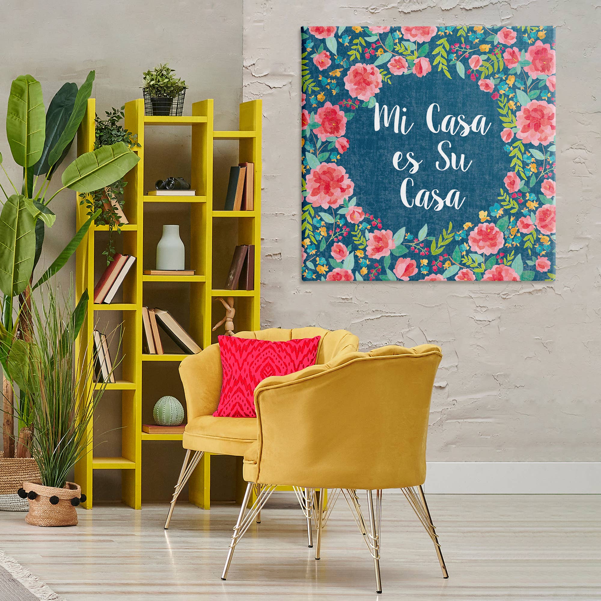 Stupell Industries - Wholesale Wall Decor - Kids & Baby - Su Casa Flores Rosas Canvas Wall Art14