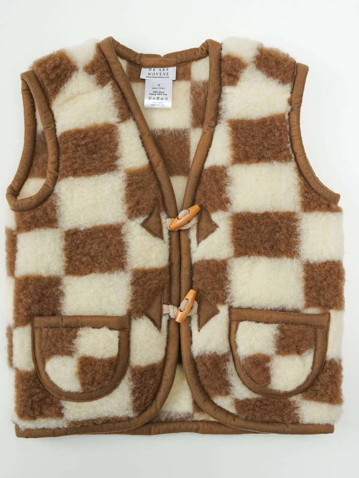 Wollen bodywarmer - Brick for wholesale by We Are Wovens