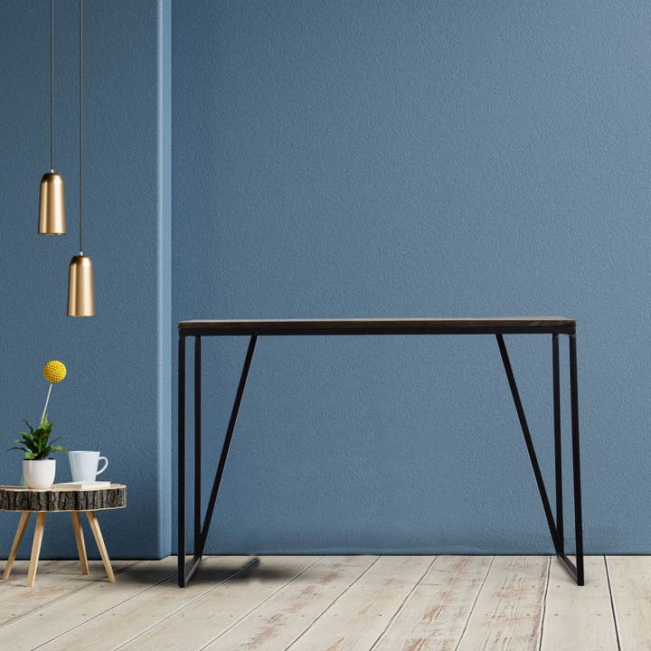 Spitiko Homes Bureau Bois et métal gris Pickel pour la vente par Spitiko Homes