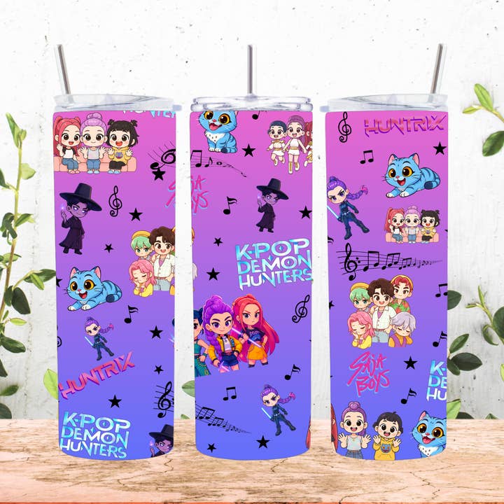 20 Ounce Tumbler - Kpop demon Hunter, Huntrix for wholesale by Paxton's One Stop Shop LLC