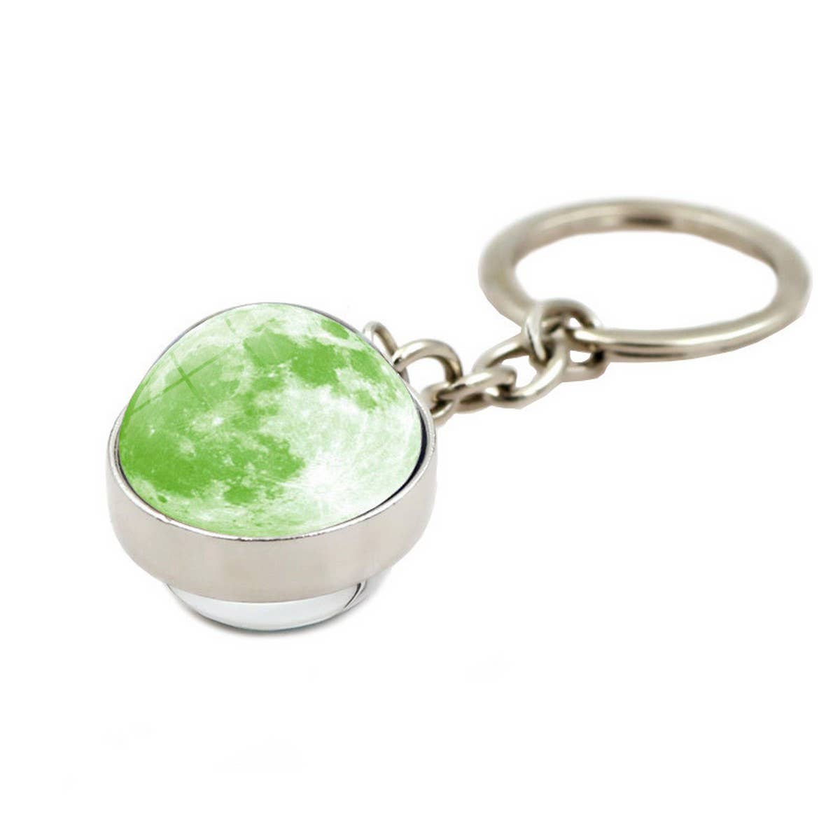 ACCITY - Wholesale Keychain - Women's - COSMIC MOON CRYSTAL GLASS BALL KEYCHAIN PENDANT_CWMM04997