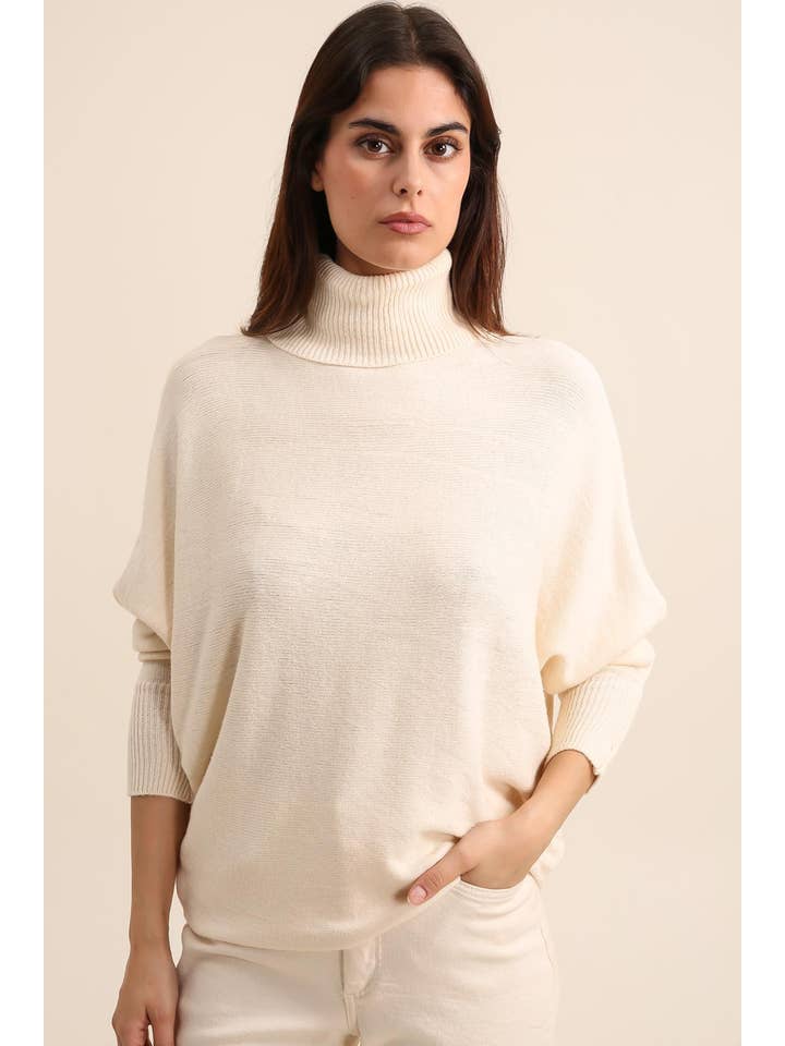 LÉA & LUC - Wholesale Knit Sweater - Women's - Turtleneck sweater REF. 6142