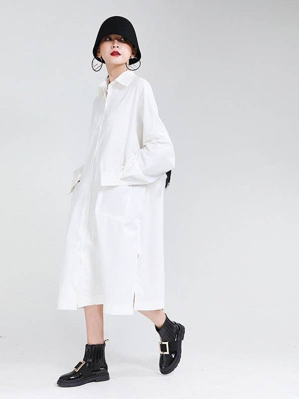 Loose Batwing Sleeve Midi Shirt Dress and other Purchase Wholesale entro clothing dress. Free Returns & Net 60 Terms on Faire trending on Faire.