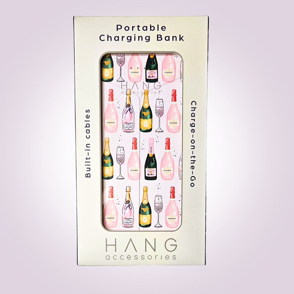 Hang Accessories - Wholesale Portable Charger - Champagne Portable Phone Charging Bank with Cords4