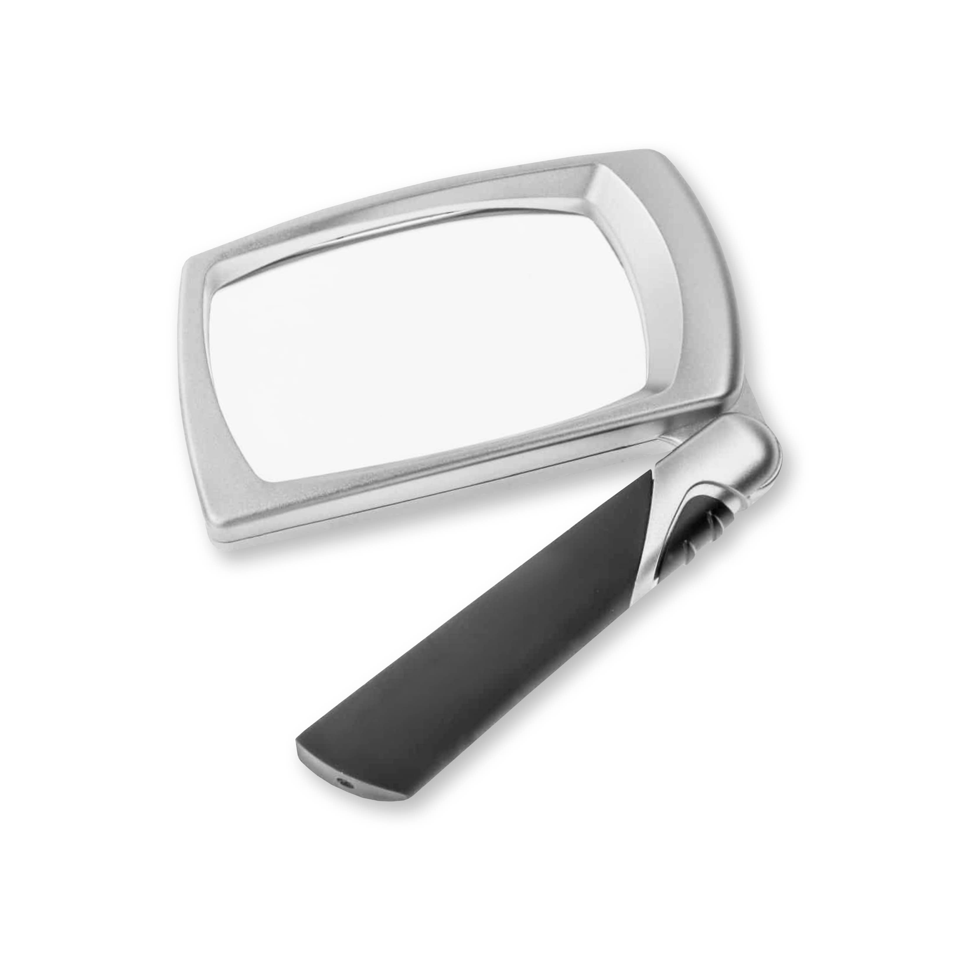 Carson - Wholesale Magnifying Glass - Folding Handle Rectangular LED Lighted Magnifying Glass2