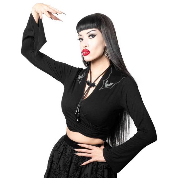 Bat County Tie Top for wholesale by Kreepsville