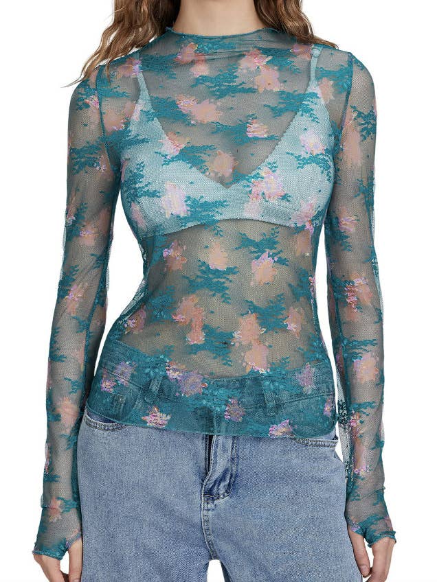 safistyle - Wholesale Blouse - Women's - Lace Mesh Base Top4