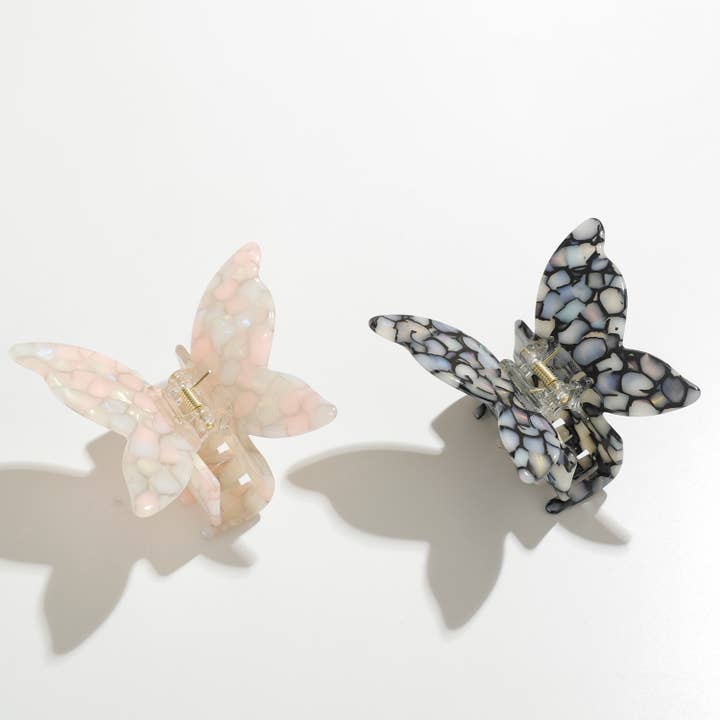 Light & Dark Moon Butterfly Claw Clip - Medium for wholesale by Adorro
