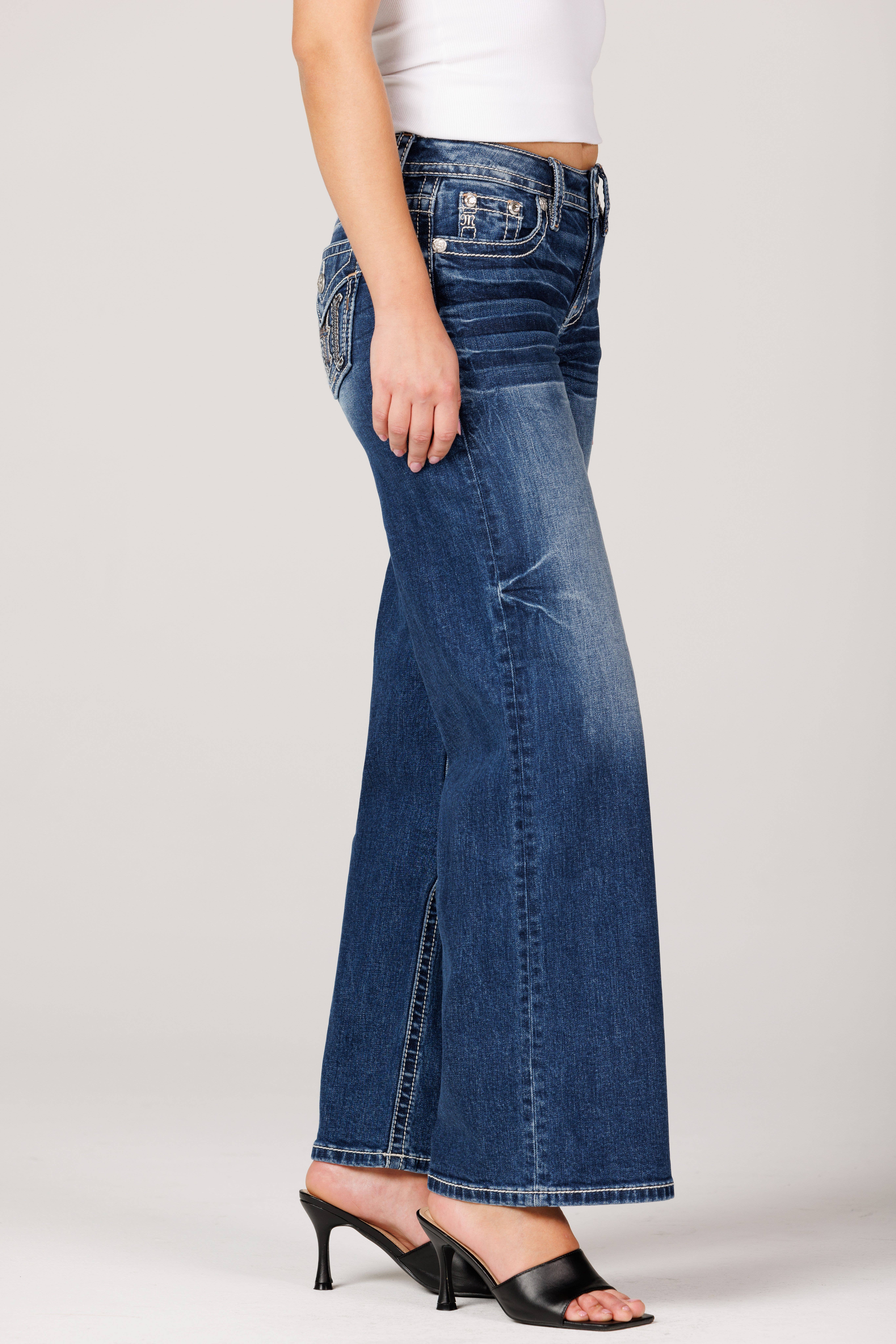 Miss Me - Wholesale Jeans - Women's - M9479W3L- 34 IN MID RISE WIDE LEG JEANS2