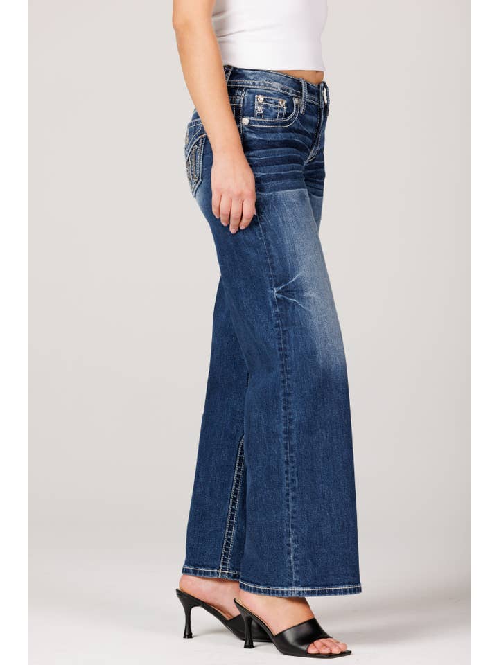 Miss Me - Wholesale Jeans - Women's - M9479W3L- 34 IN MID RISE WIDE LEG JEANS2