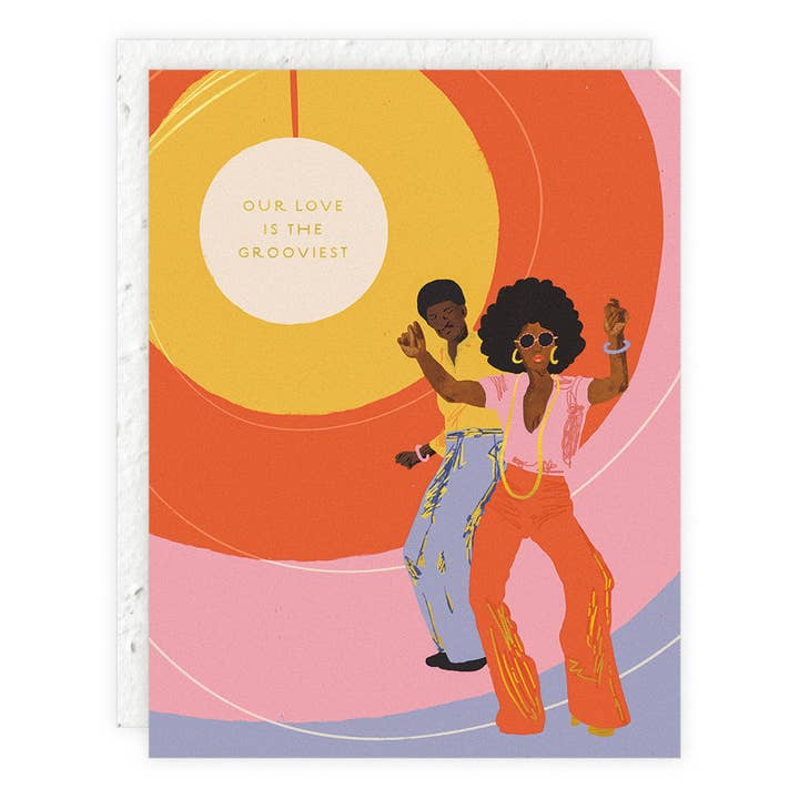 Groovy - Love + Friendship Card for wholesale by Seedlings