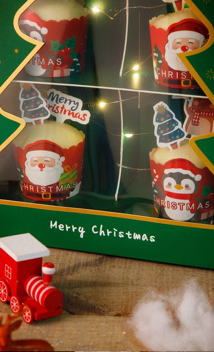 Elegant Design Supply – Suporte de bolo por atacado – Suporte para Sobremesas de Natal com 2 Níveis em Forma de Trapézio10