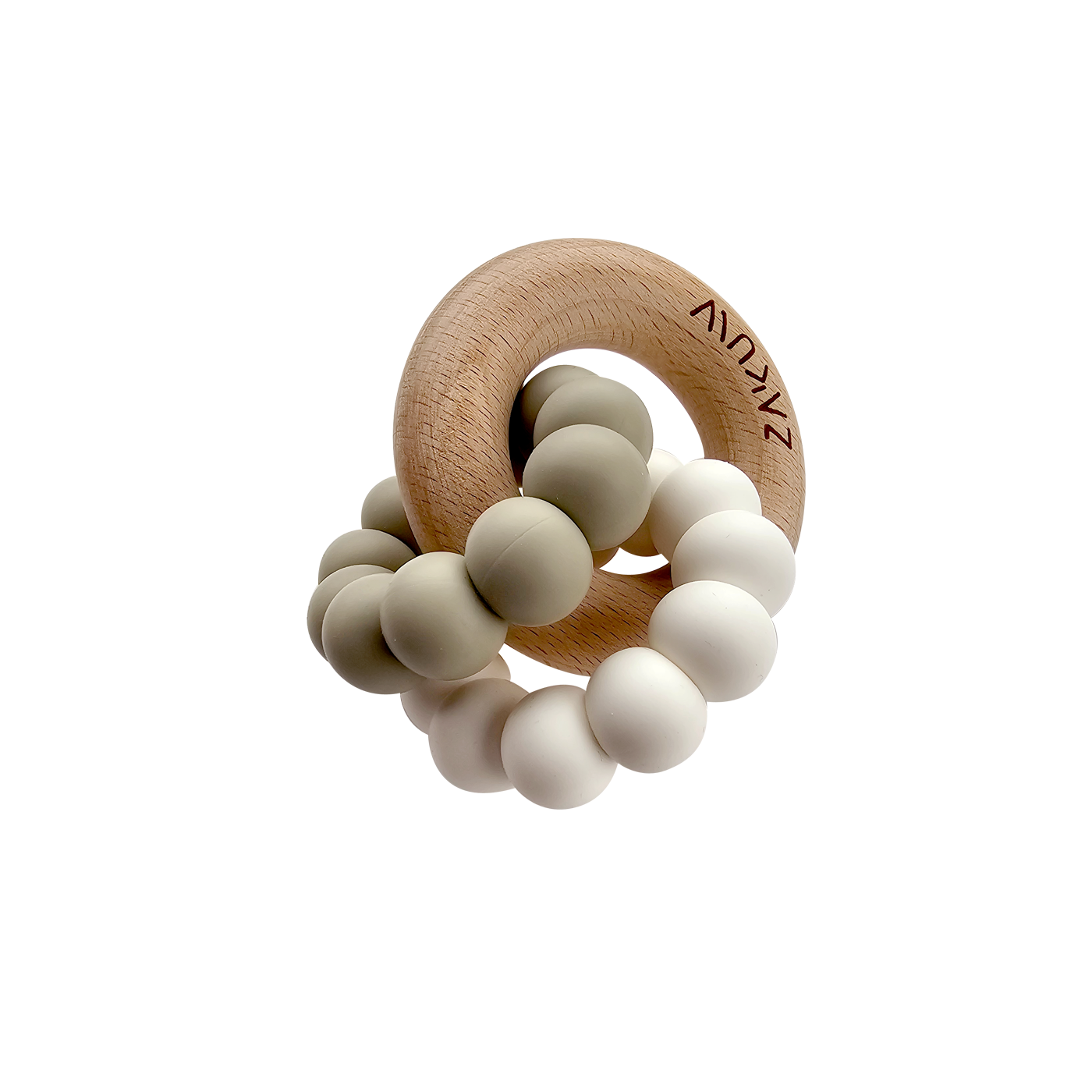 Zakuw - Vente Anneau de dentition sans clip – bébé - Anneau de dentition Sedna - bois & silicone0