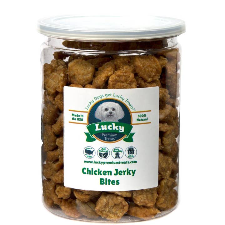 Chicken Jerky Bites for wholesale by Lucky Premium Treats