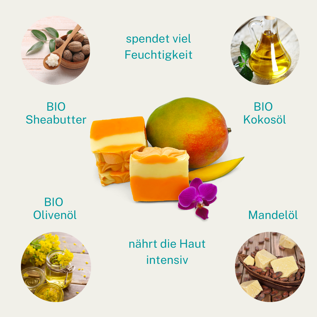 Kleine Auszeit Manufaktur - Wholesale Bar Soap - MANGO COCONUT SOAP2