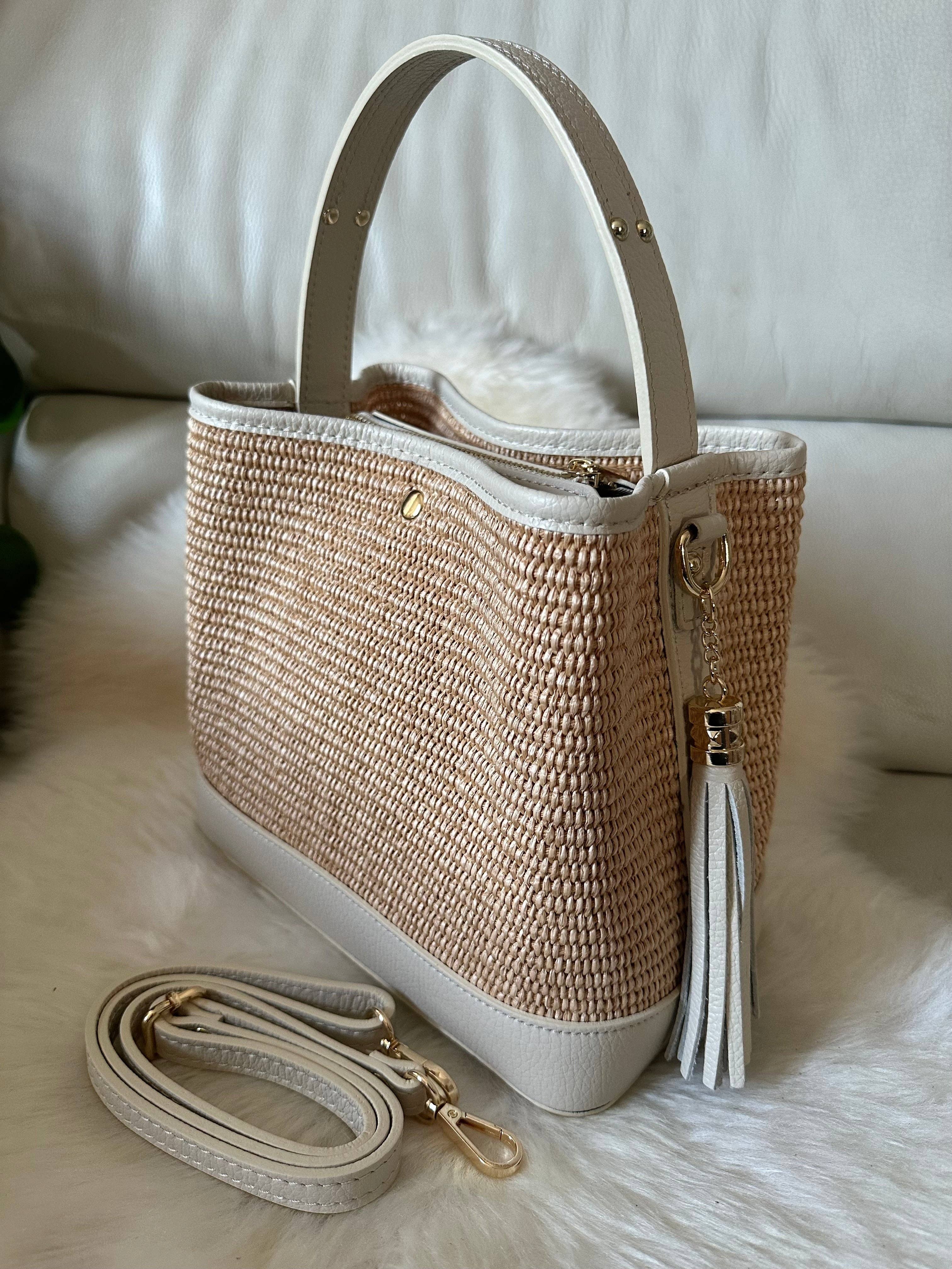 Zhade - Wholesale Top Handle Bag - Women's - LOLA - raffia bucket0