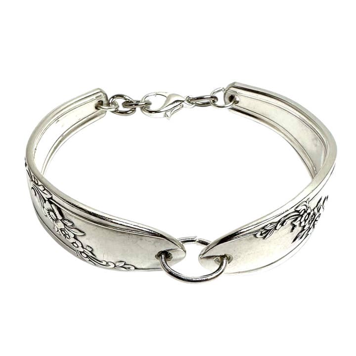 Queen Bess II Spoon Bracelet, Oneida Silver 1946 for wholesale by Handpicked By Lori