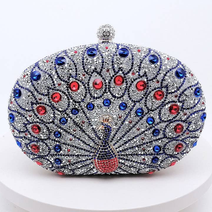 UZ Wholesale Store - Wholesale Clutch Bag - Women's - Peacock Embellished Evening Clutch3