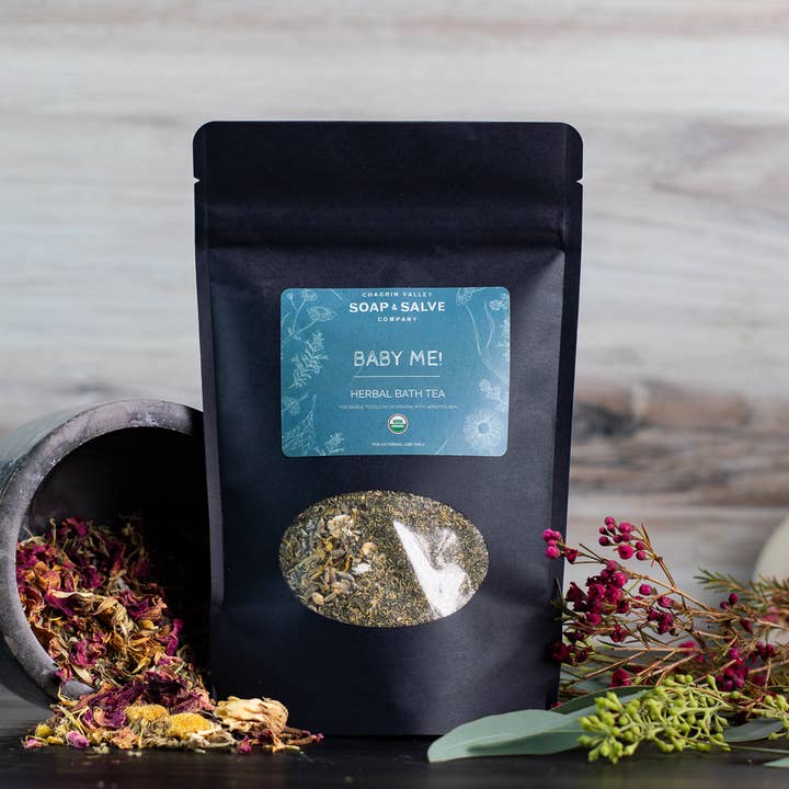 Té: ¡Baby Me! Toallita de hierbas de baño y hierbas para venta al por mayor de Chagrin Valley Soap