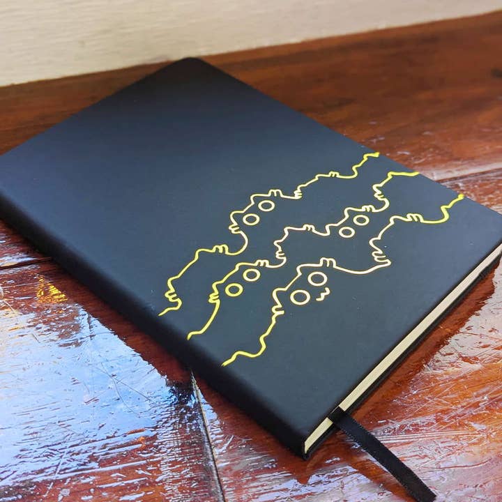 Black Cat Gold Foil Journal for wholesale by Maofriends