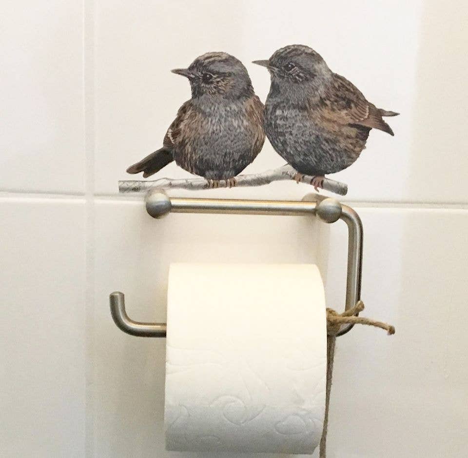 MYRTE - Wholesale Wall Decal/Stickers - Birds in Blue and Brown Illustration Wall Decal1