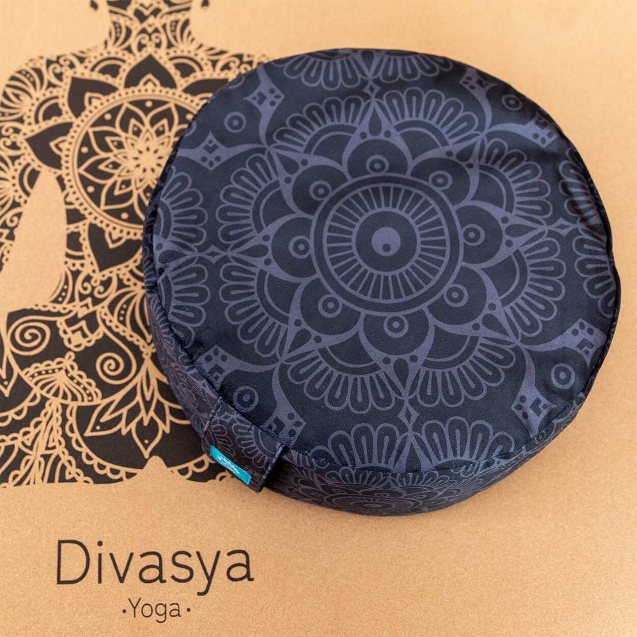 Divasya - Wholesale Meditation Supplies - Meditation cushion Mandala round 33 cm | Seat height 15 cm5